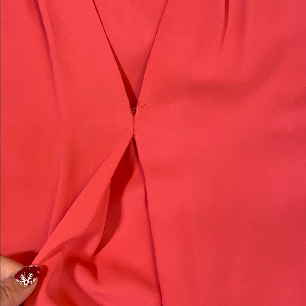 Vince Camuto pink chiffon tank top - Picture 2 of 4